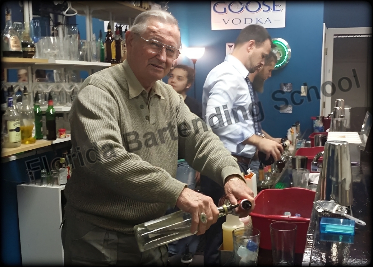 bartender training mixing drinks Florida class