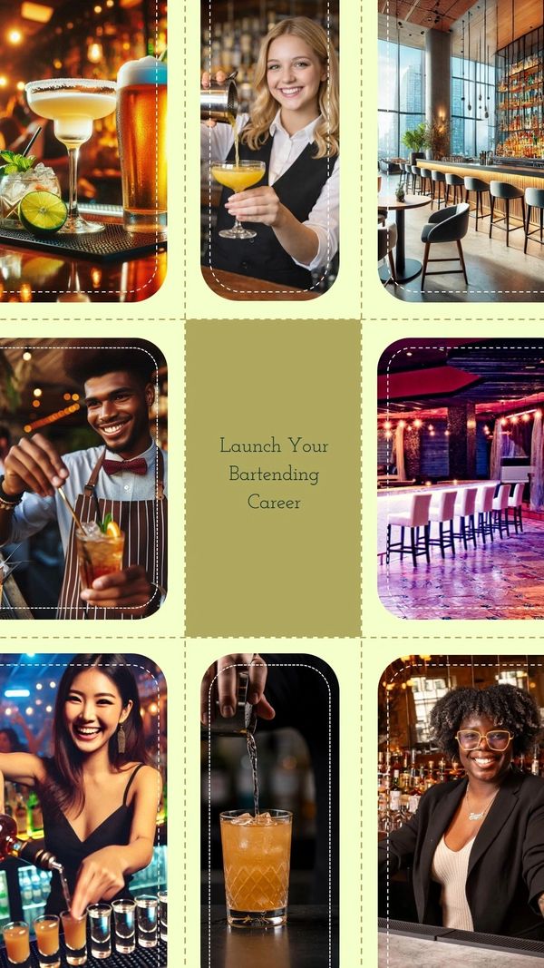 Florida Bartending School hands-on bartender training